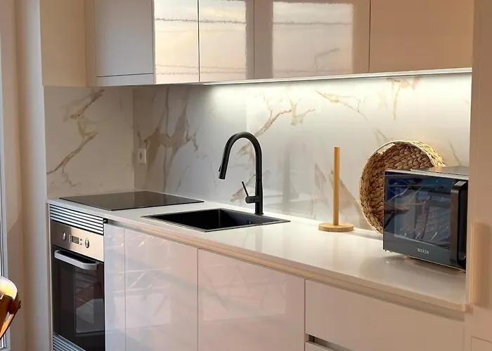 شقة Horizonte Azul - New Renovated With Sea View نازاريه